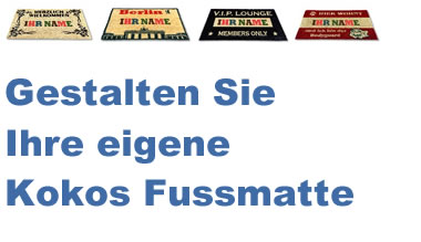 gestaltung Kokosfussmatten